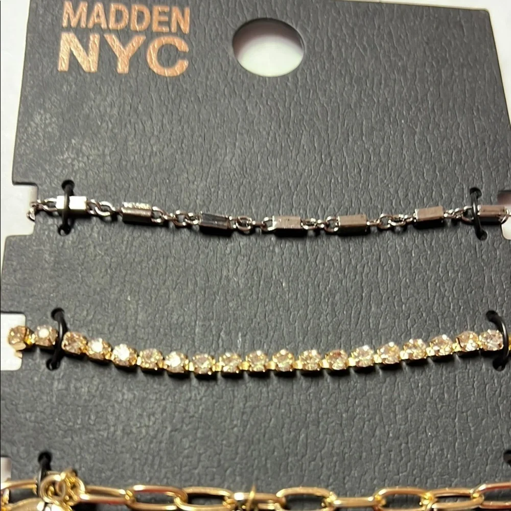 NWT Madden NYC 3 pc bracelet set